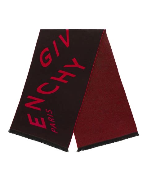 givenchy logo reversible wool blend scarf|Givenchy Logo Reversible Wool Blend Scarf on SALE .